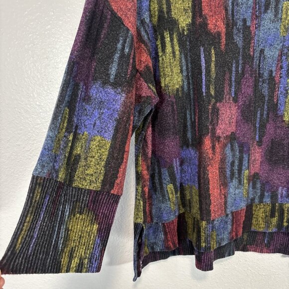 Habitat Women's Multicolor Crew Neck Knitted Long Sleeve Pullover Sweater Size L - Picture 3 of 11